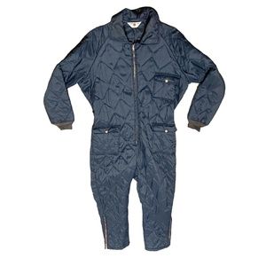 Tom Cat Vintage Quilted Snow Cold Refrigeration‎ Suit One Piece Size S/M